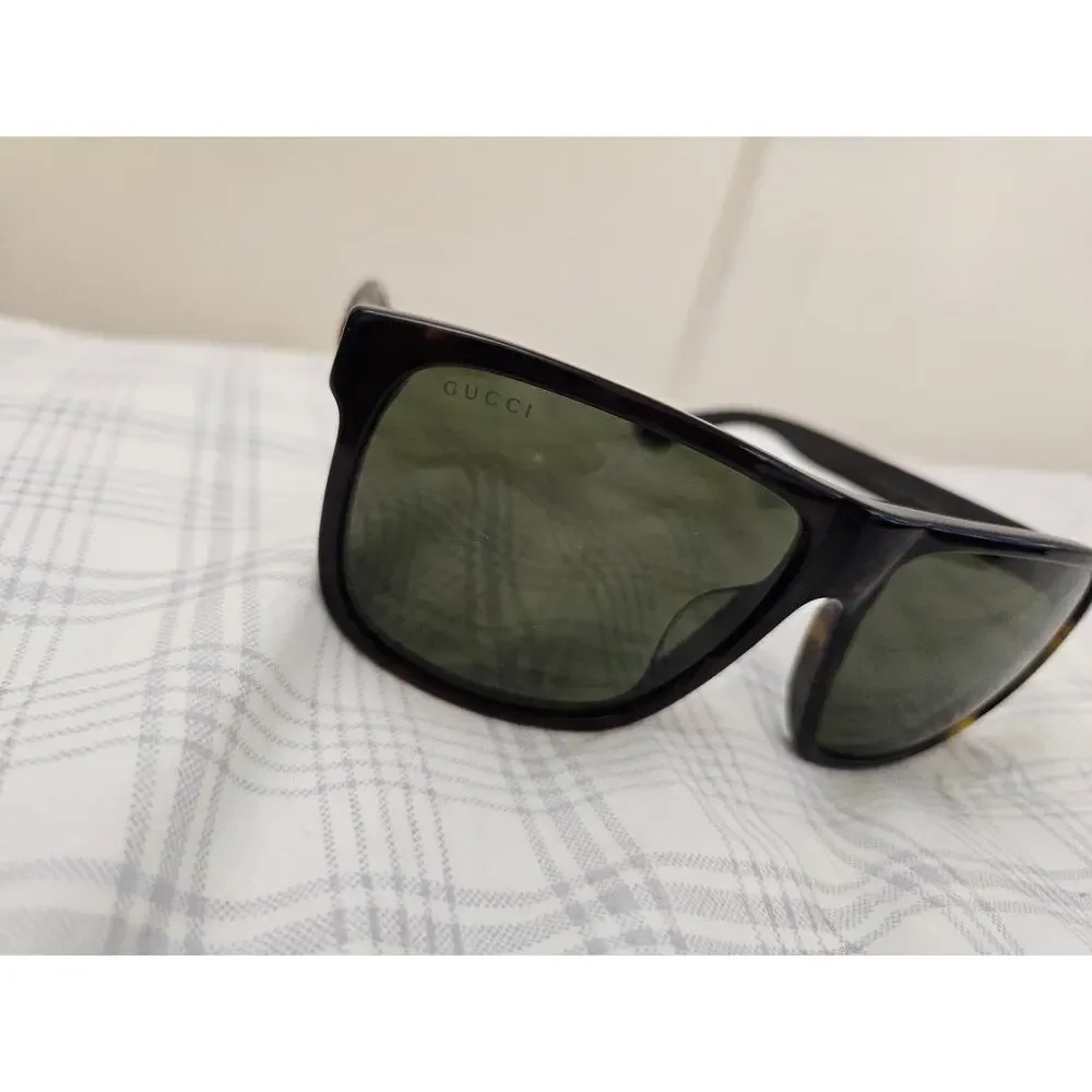 Gucci GG0010SA 003 Havana Square Wayfarer Sunglasses NEW